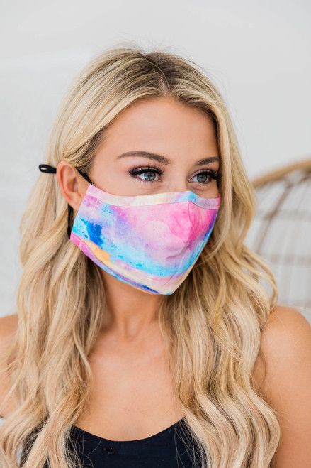 Effortless Style Tie Dye Face Mask | The Pink Lily Boutique