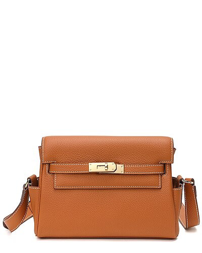 Top-Grain Leather Messenger Bag | Gilt & Gilt City