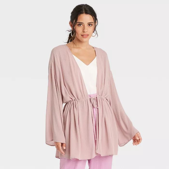 Women's Solid Duster - A New Day™ Pink | Target