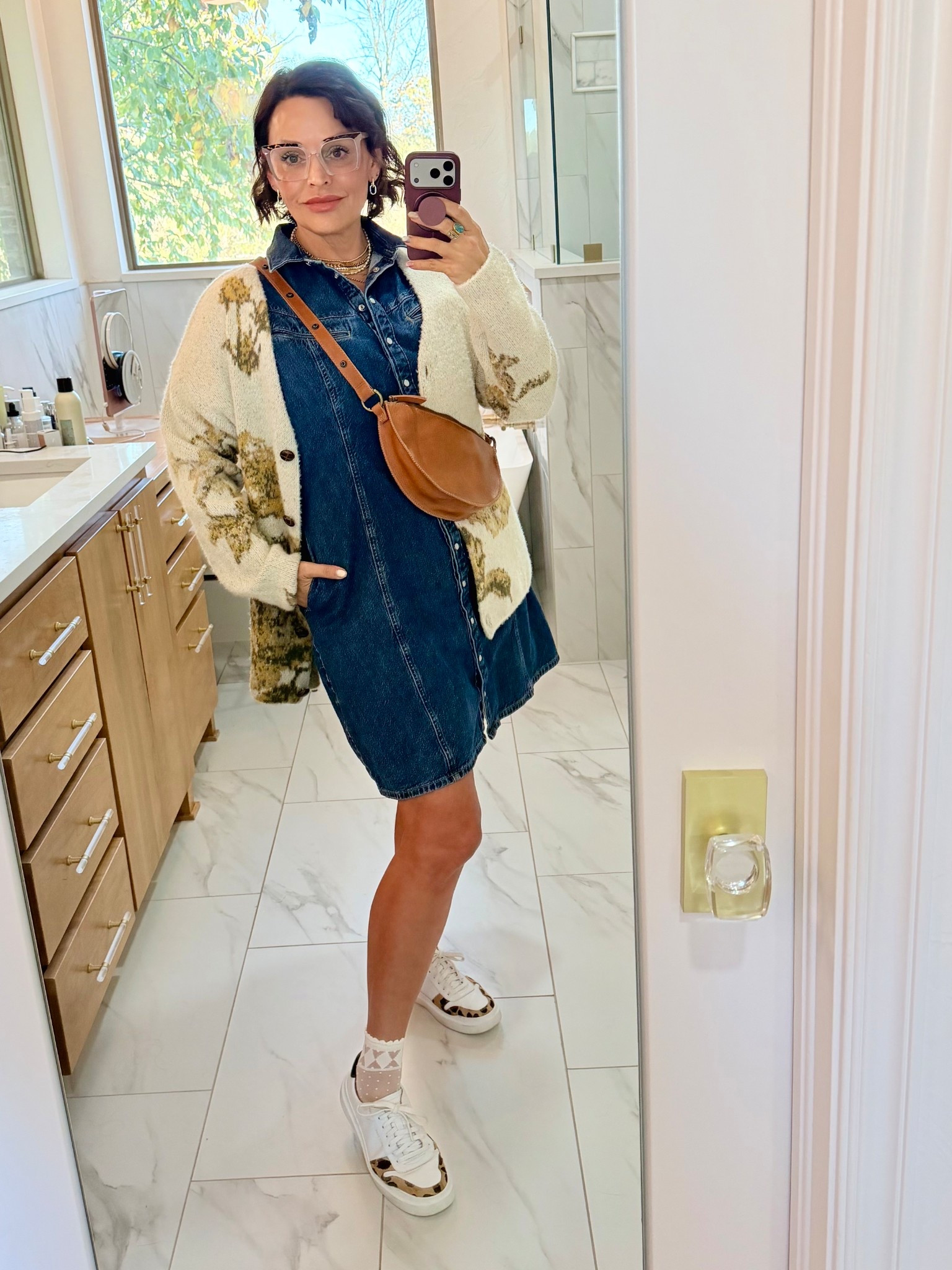 Target dress and sweater with my new favorite bag  

#LTKFindsUnder100 #LTKHoliday #LTKgrwm