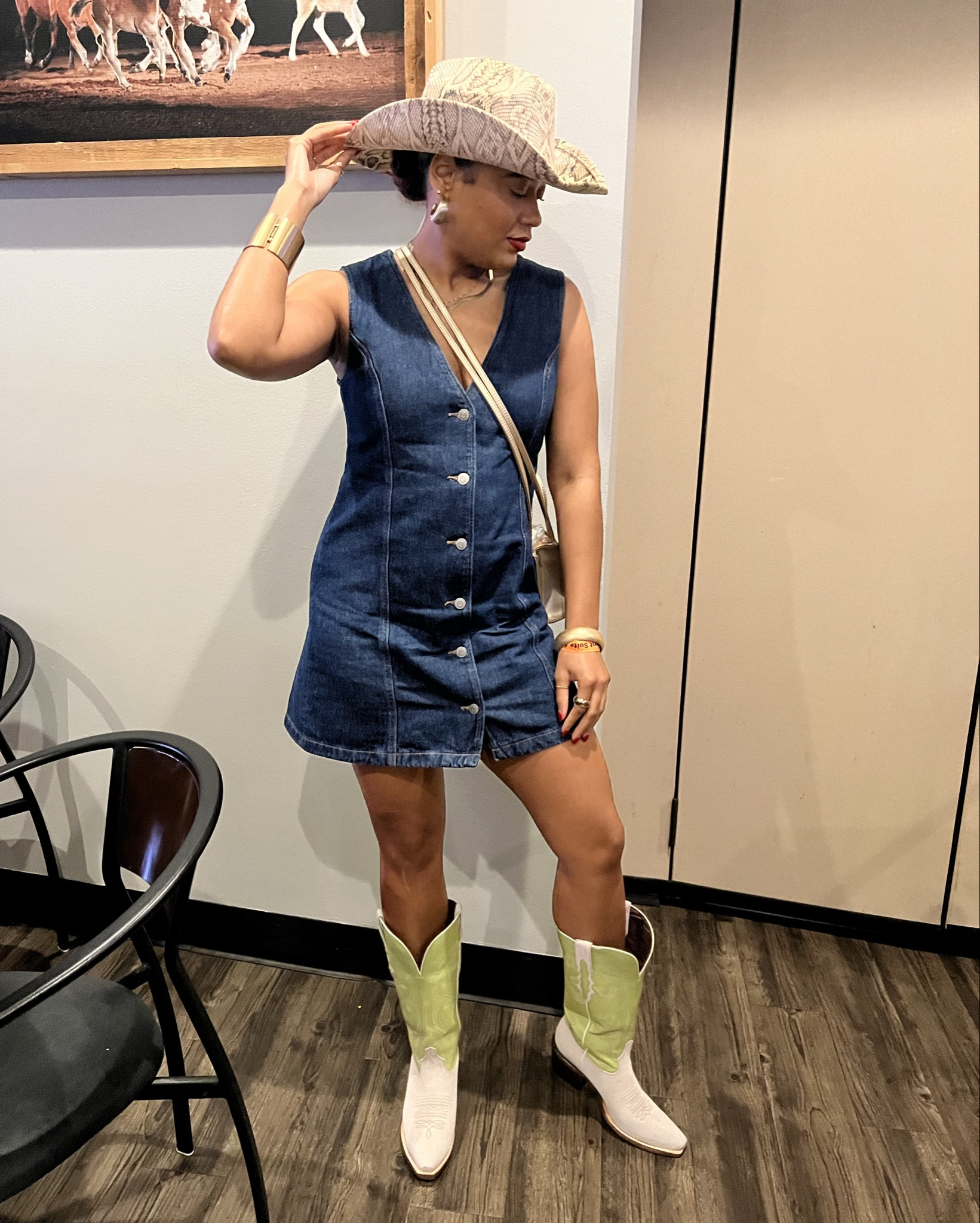 Houston Rodeo look.  