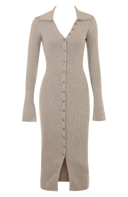 Yvette Long Sleeve Button-Up Sweater Dress | Nordstrom