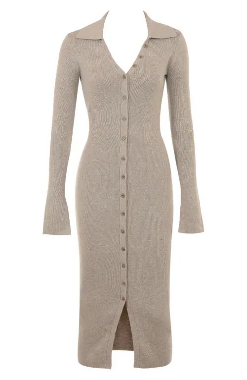 Yvette Long Sleeve Button-Up Sweater Dress | Nordstrom