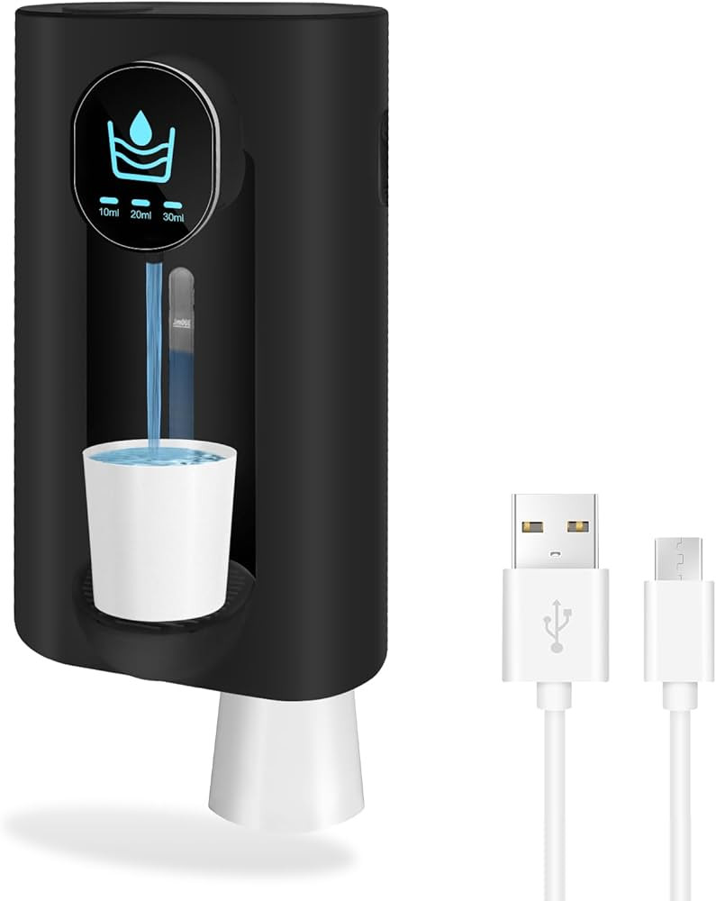 Sutaig Automatic Mouthwash Dispenser Touchless 18.3Oz, Mouthwash Dispenser Wall Mounted with 3-Le... | Amazon (US)