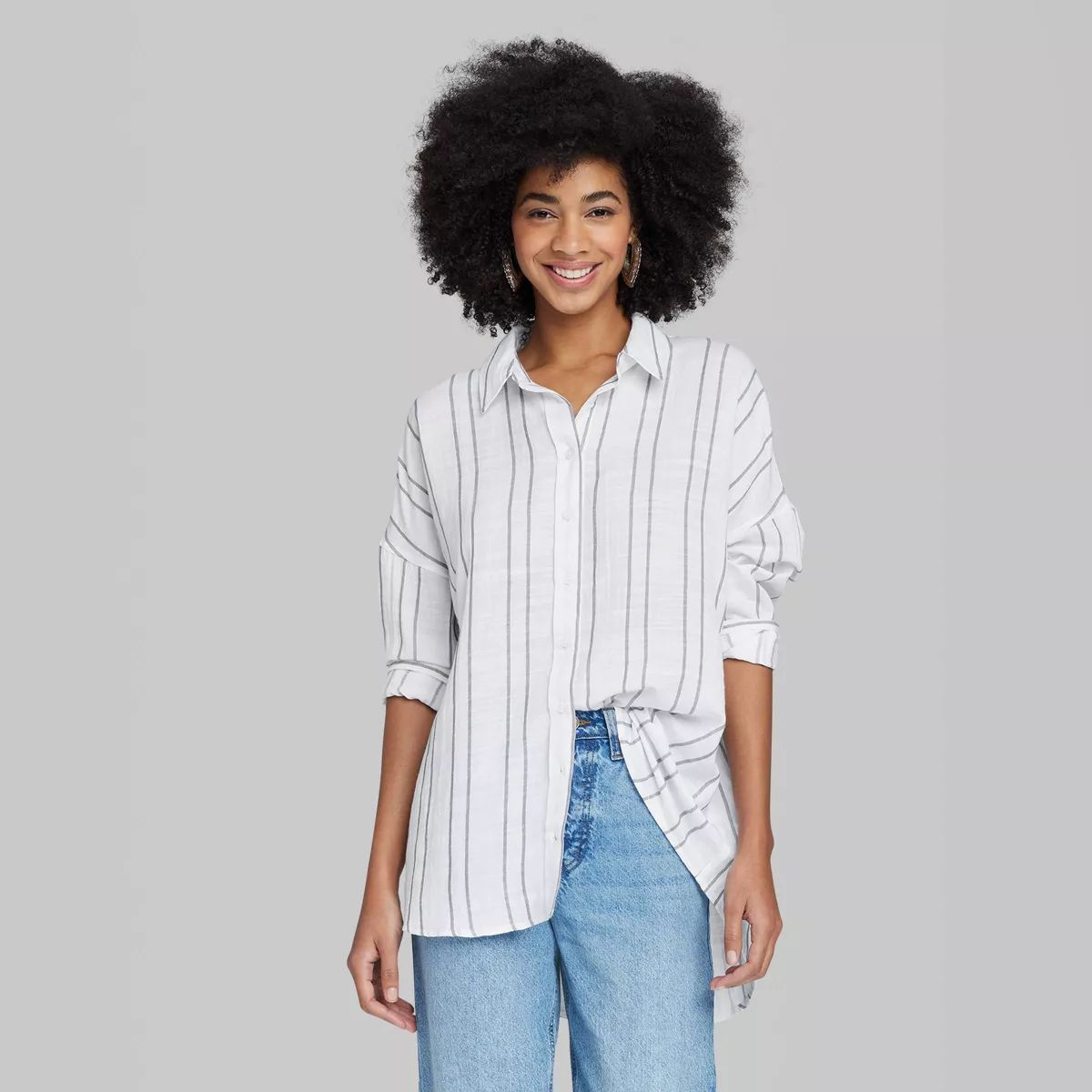 Women's Oversized Button-Down Shirt - Wild Fable™ | Target