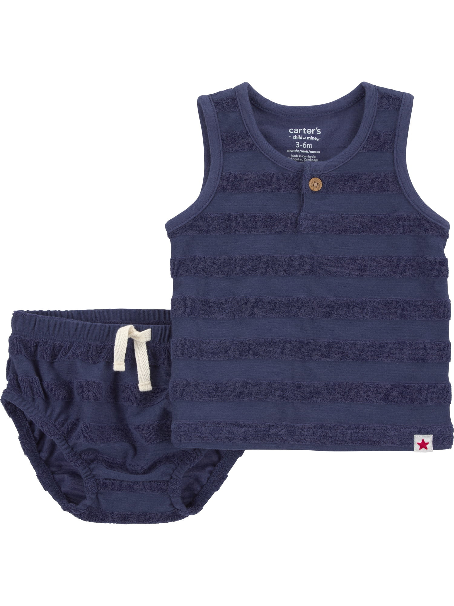 Carter's Child of Mine Baby Boy Outfit Set, 2-Piece, Sizes Preemie-12 Months - Walmart.com | Walmart (US)