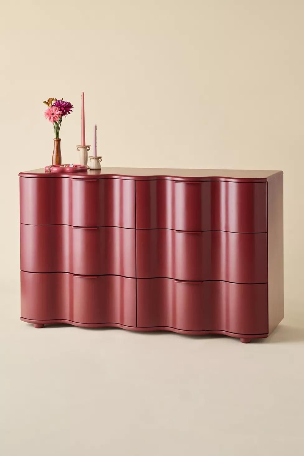 Aria 6-Drawer Short Squiggle Dresser | Urban Outfitters (US and RoW)
