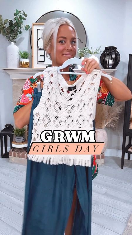 GRWM for a fun girls day in ft worth 
Crochet top - one size , these wide leg pants are SO COMFORTABLE! Also from Amazon, size medium 

#LTKTravel #LTKStyleTip #LTKSaleAlert