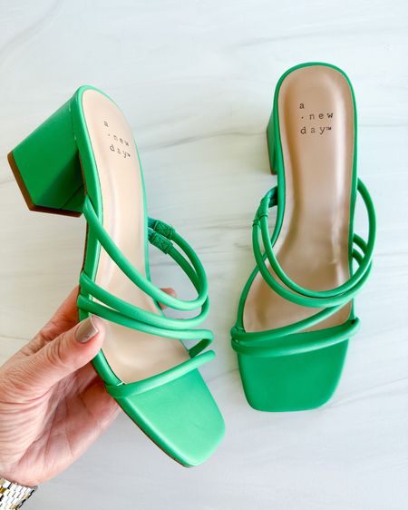 Target green strappy heels 

#LTKstyletip #LTKSeasonal #LTKshoecrush