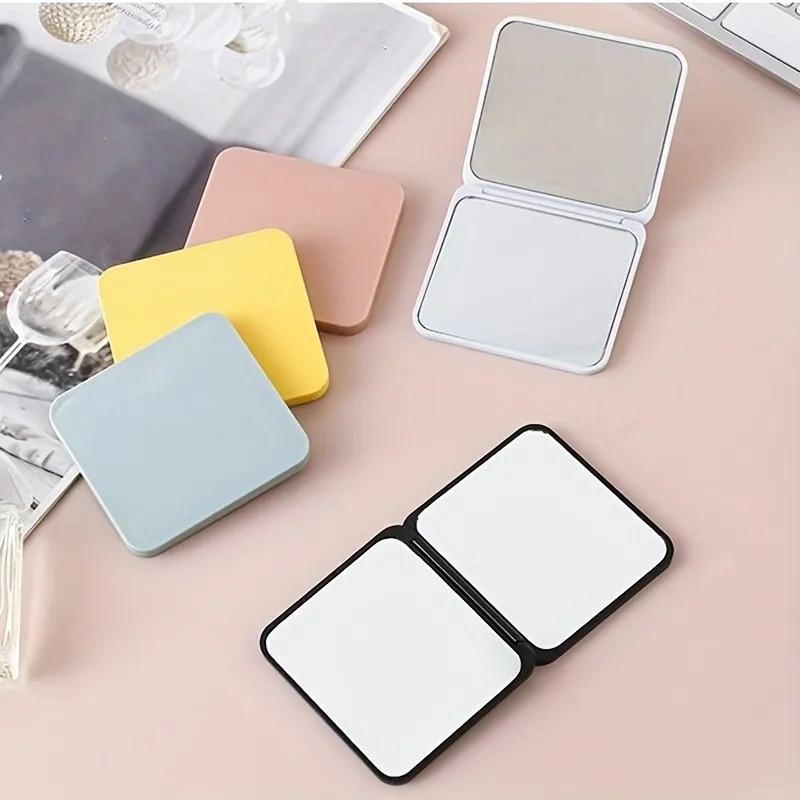 Mini Square Makeup Vanity Mirror Portable Hand Mirrors Double Sided Compact Mirror Pocket Cosmeti... | Temu Affiliate Program