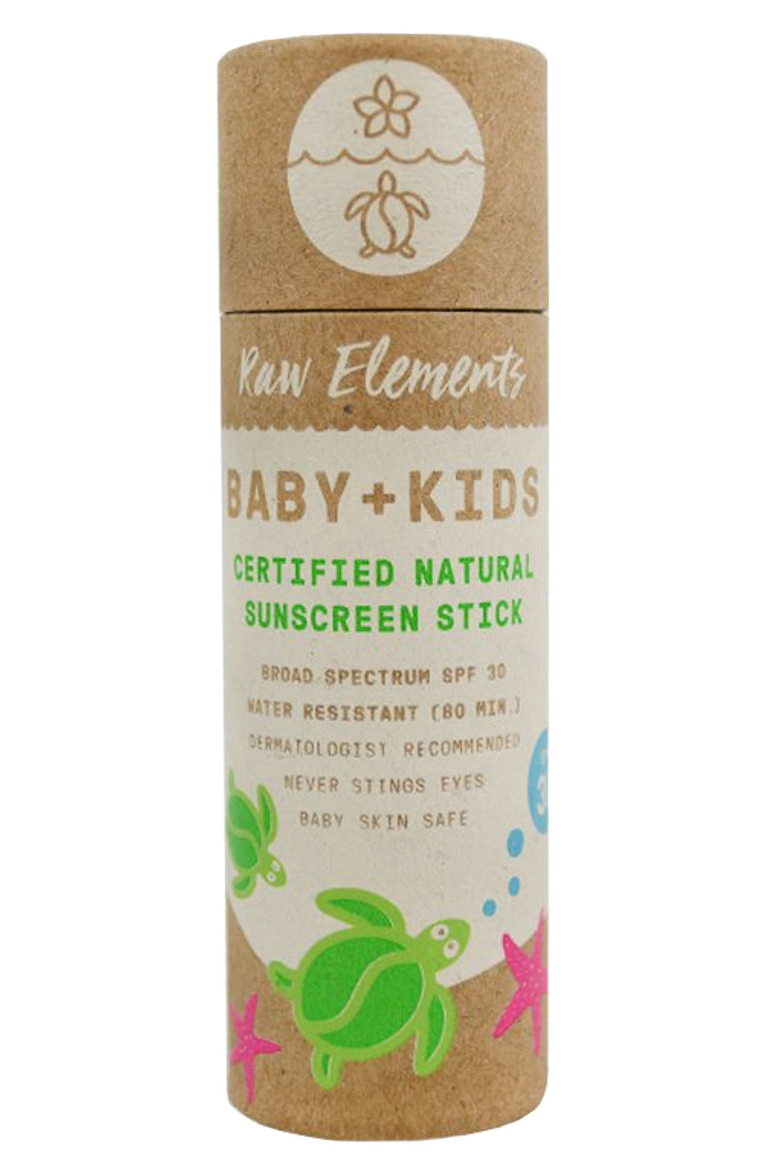 Package Free x Raw Elements Baby + Kids Sunscreen Stick Broad Spectrum SPF 30 | Nordstrom | Nordstrom