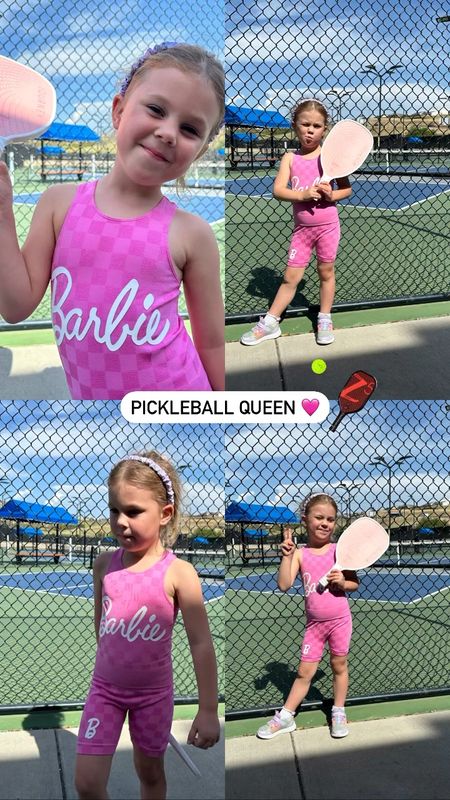 Toddler girl Barbie athletic outfit - pickleball outfit - pickleball paddle set

#LTKFamily #LTKKids #LTKFindsUnder50