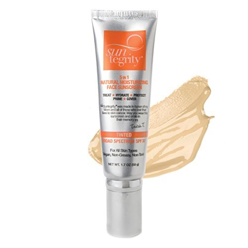 Suntegrity - "5 in 1" Natural Moisturizing Face Sunscreen - Tinted - LIGHT | Amazon (US)