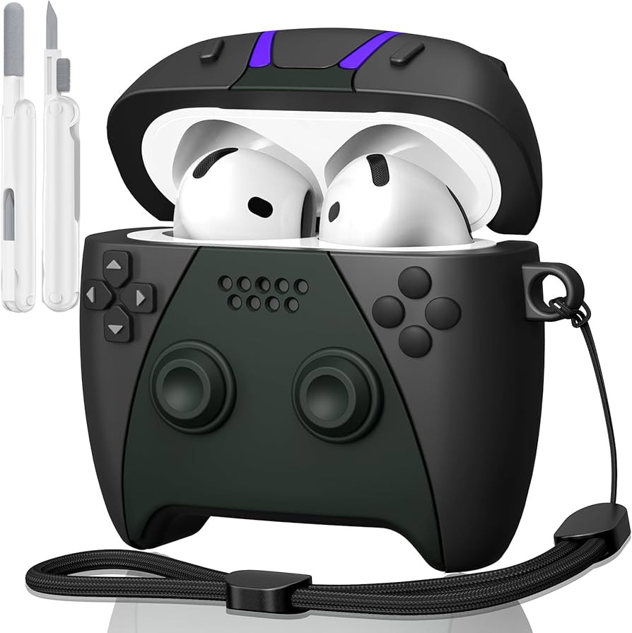 KOREDA for AirPods 4 Case Cover with Cleaner Kit, Cute Funny 3D Game Controller Design Silicone P... | Amazon (US)
