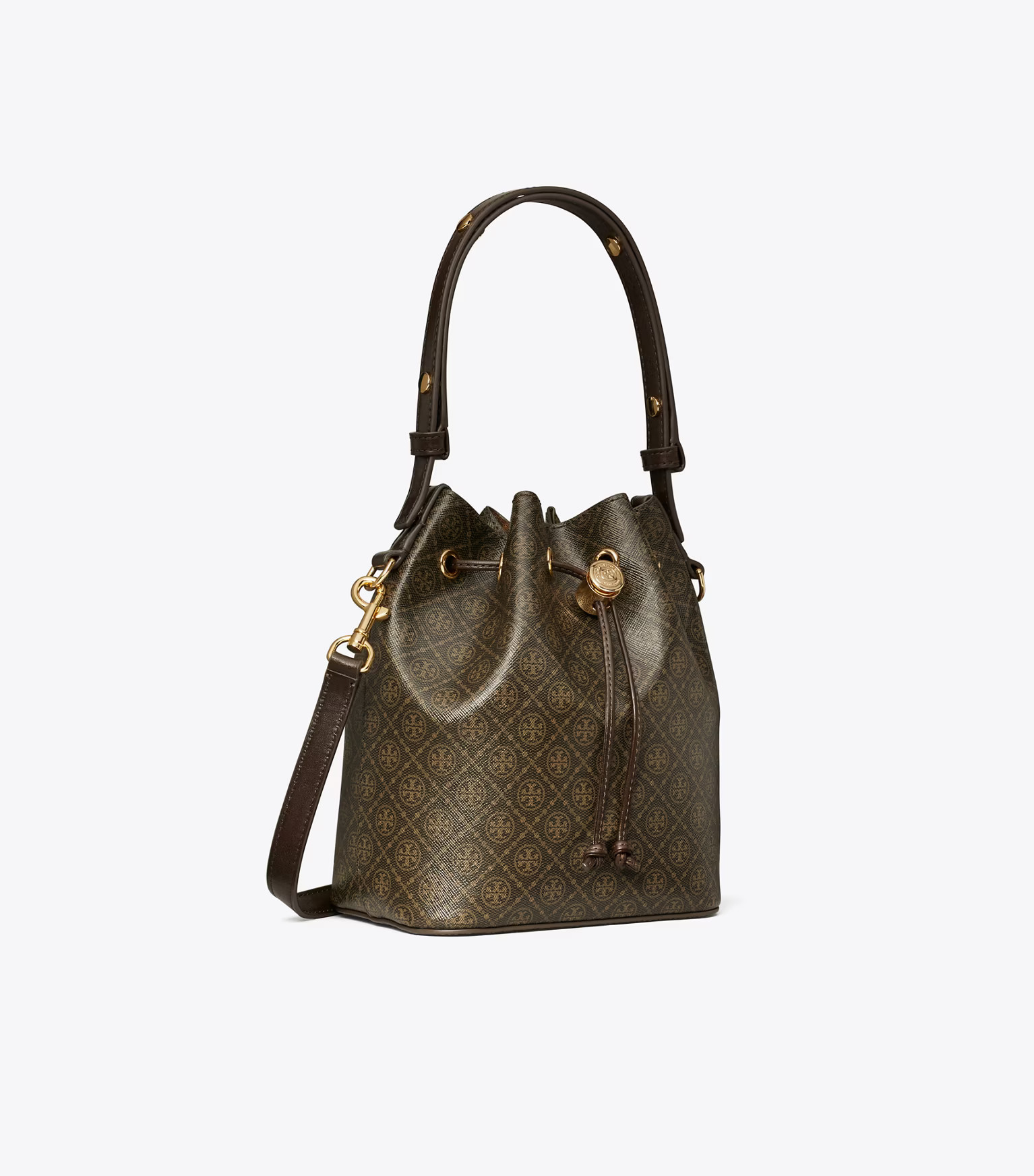 T MONOGRAM COATED CANVAS BUCKET BAG | Tory Burch (US)
