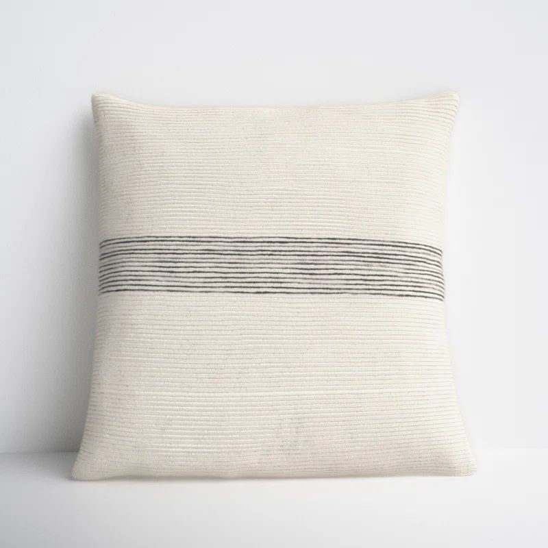 Cason Striped Wool Throw Pillow | Wayfair North America