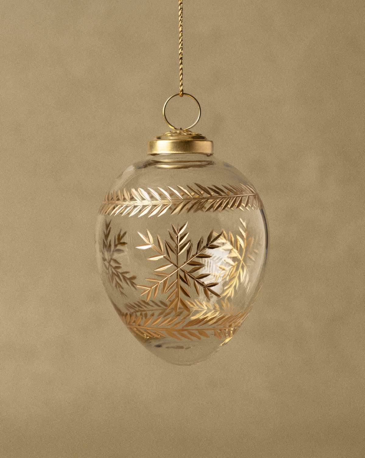 3" Hand-Painted Gold Snowflake Bauble | McGee & Co. (US)
