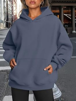 Trendy Queen Womens Oversized Hoodies Fleece Sweatshirts Fall Fashion 2025 Pullover Sweaters Wint... | Amazon (US)