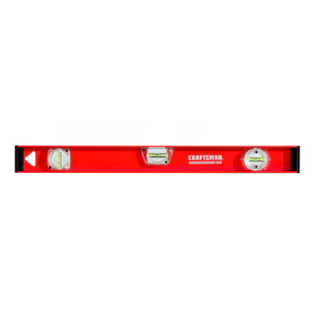 CRAFTSMAN Aluminum 24.0-in 3 Vial I-beam level Lowes.com | Lowe's