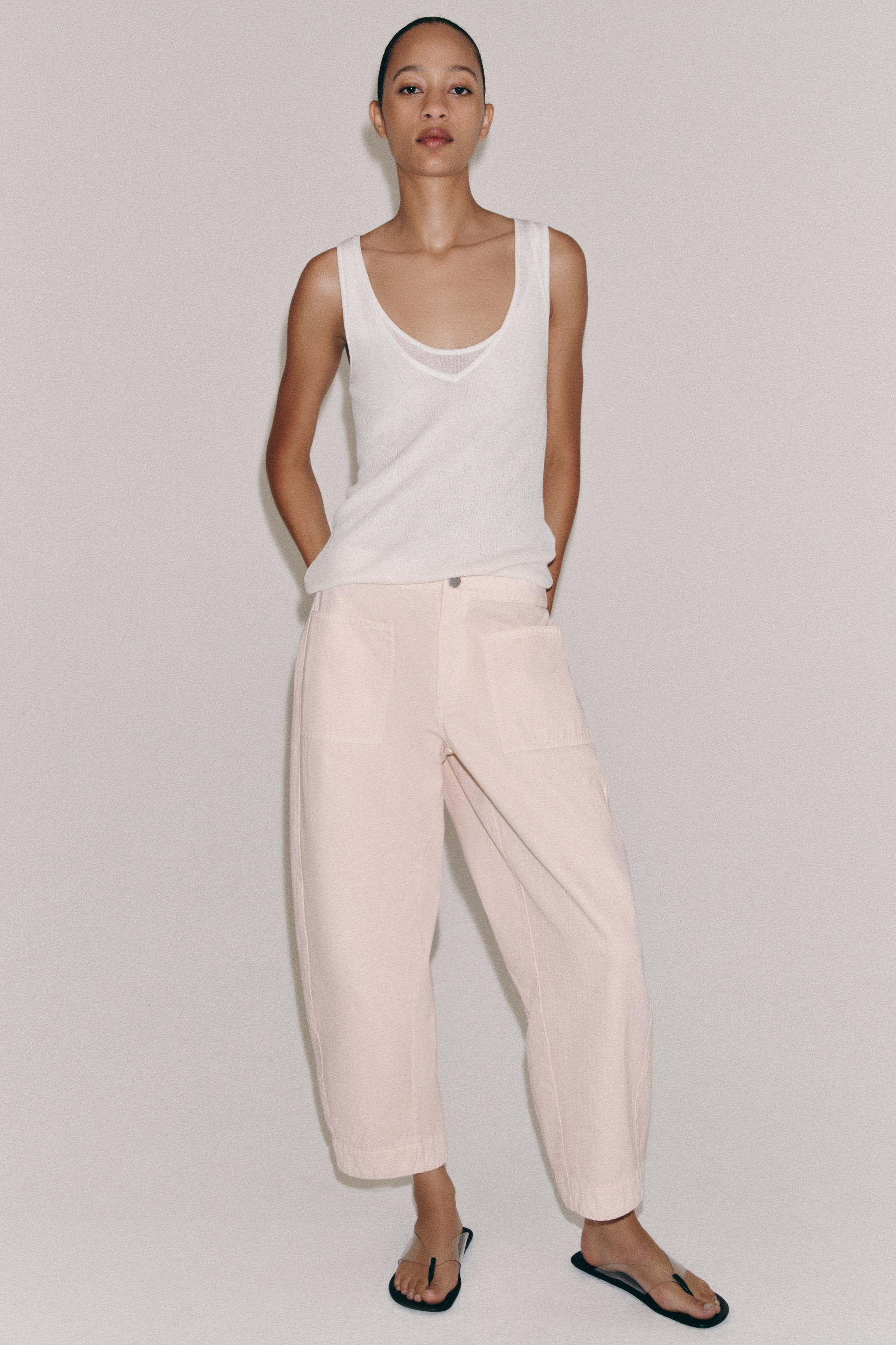 ZW COLLECTION BARREL TROUSERS | Zara UK