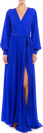 Long Sleeve Slit Maxi Dress | Nordstrom Rack