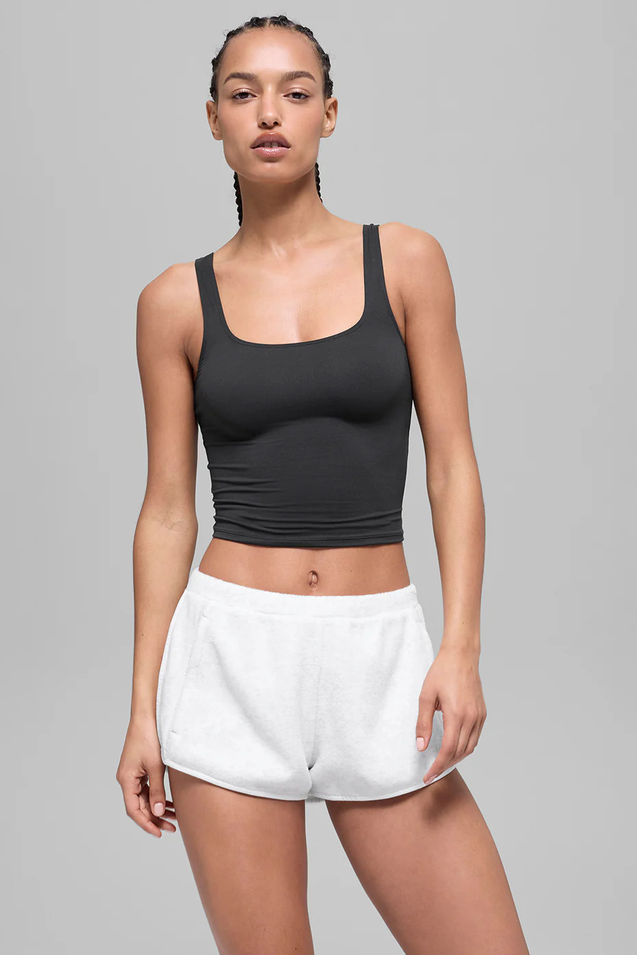 ALO Softsculpt Precision Short Sleeve Top - Black | Alo Yoga (US)