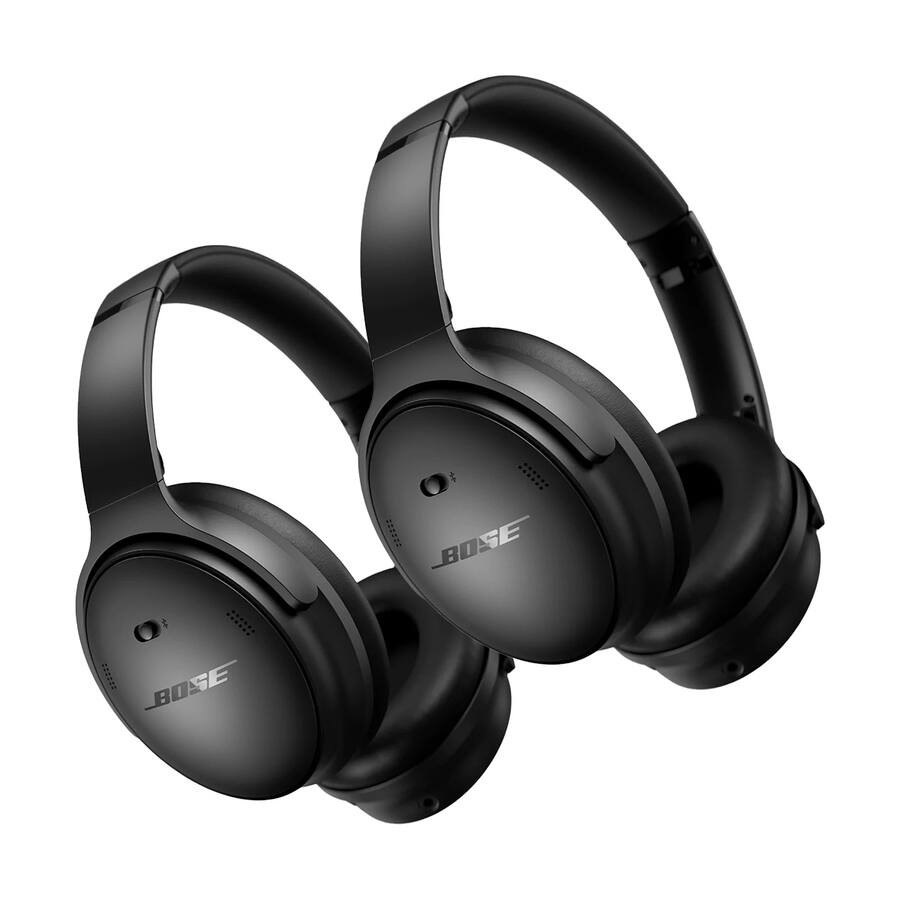Bose - QuietComfort Headphones with Active Noise Cancellation - Pair - Black | Best Buy U.S.