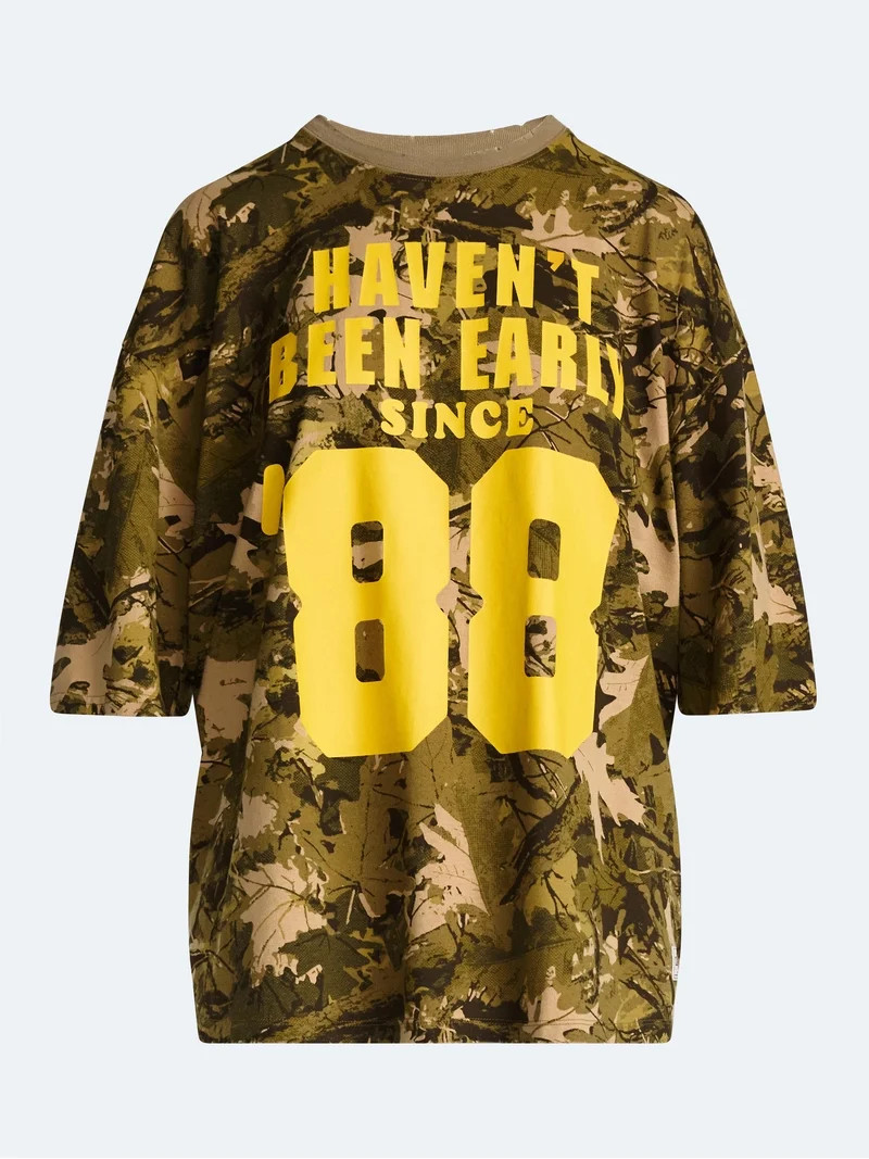 Kacey Lee Women's Haven't Been Boxy Camo Tee, Sizes XS-XXL | Walmart (US)