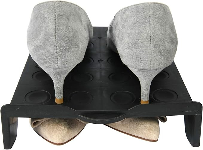 Lenbicki Shoe Slots Organizer,Shoe Organize Double Deck Shoe Rack,Shoe Rack Space Saver, Shoe Slo... | Amazon (US)