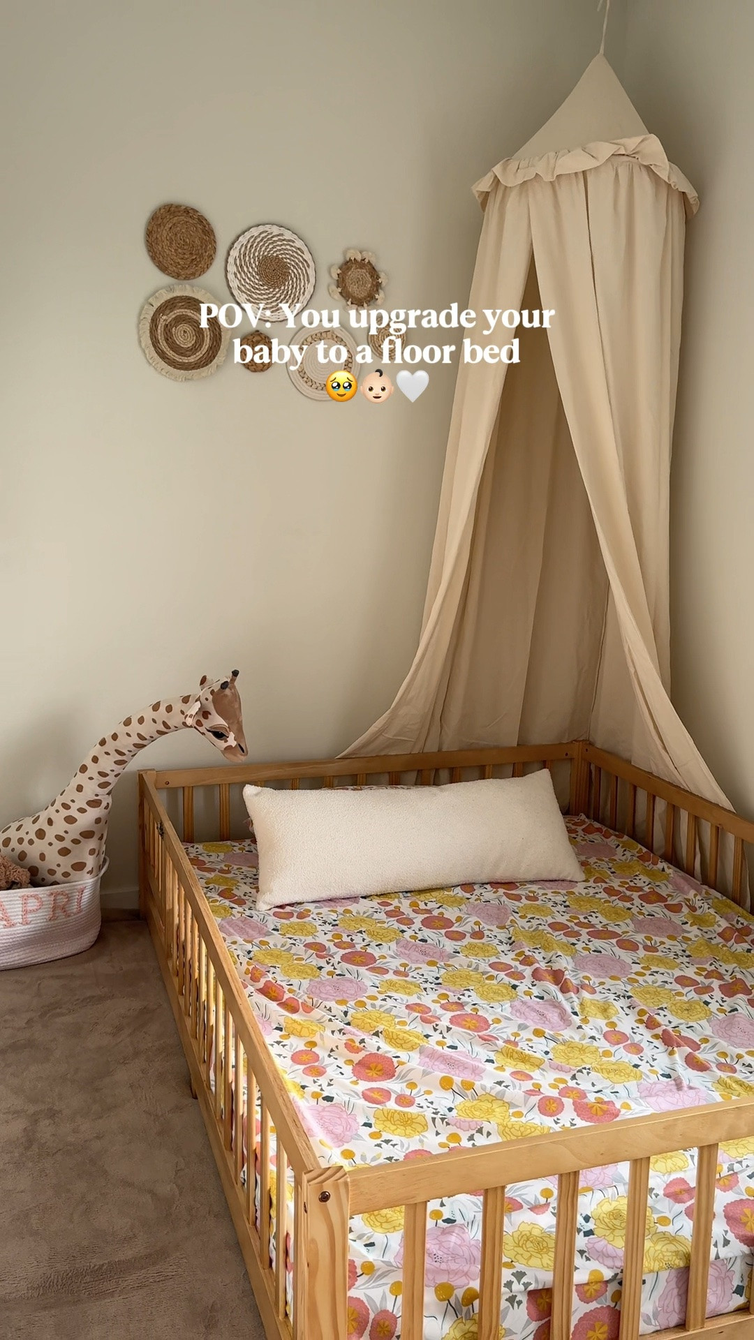 Our floor bed setup! 🤍👶🏻🎀

#LTKmomlife #LTKBaby