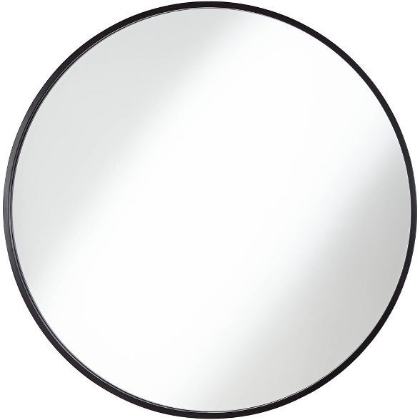 Uttermost Mayfair Matte Black 34" Round Wall Mirror | Target