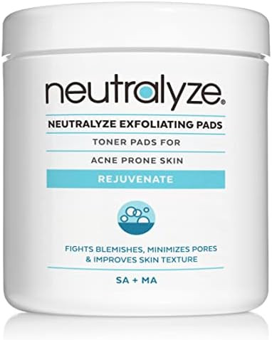 Neutralyze Exfoliating Acne Pads - Maximum Strength Acne Treatment Pads - Medical Grade 2% Salicylic | Amazon (US)