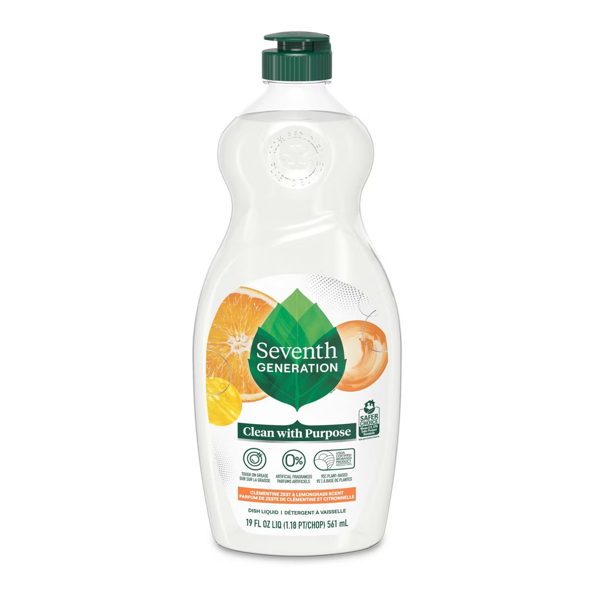 Seventh Generation Lemongrass & Clementine Dish Liquid Soap | Target