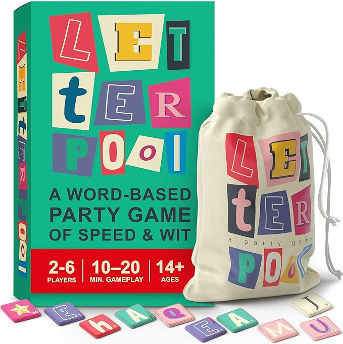 Letterpool: 2-6 Players Board Games for Adults, Family, Teens, Trivia, Word & Card Games Mixture,... | Amazon (US)