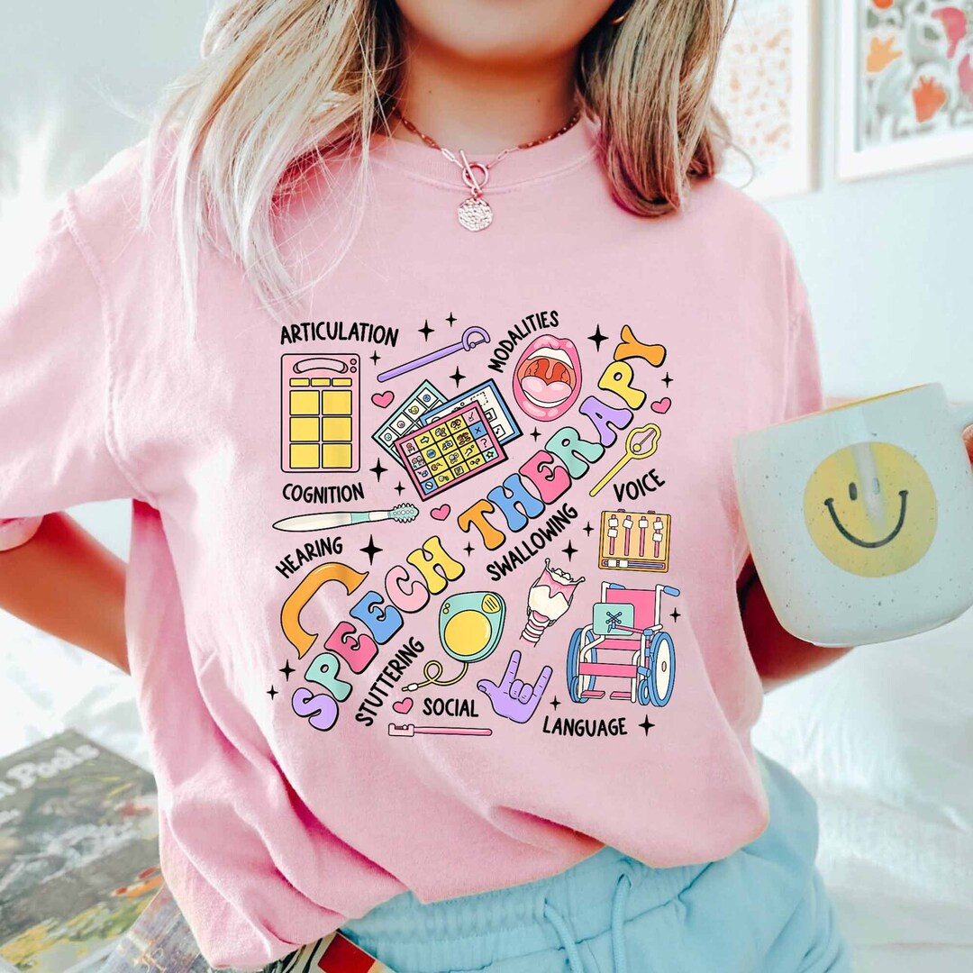 Retro Speech Therapy Shirt, Everyone Deserves A Voice  Shirt, Funny SLP Shirt, Speech Language Pa... | Etsy (US)