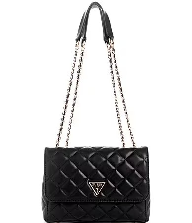 Guess Tali Convertible Shoulder Bag - Black | Dillard's