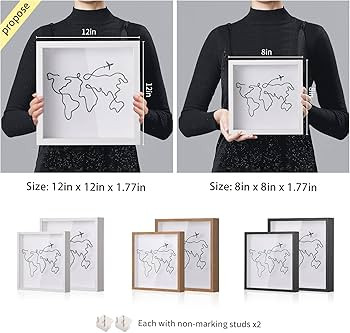Travel Adventure Archive Shadow Box For Memories,8&12Inch Concert Travel Ticket Stub Memory Top L... | Amazon (US)