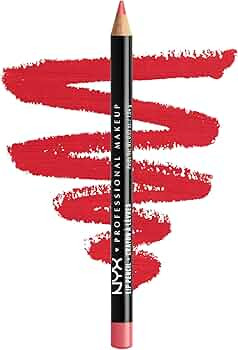 NYX PROFESSIONAL MAKEUP Slim Lip Pencil, Long-Lasting Creamy Lip Liner - Hot Red | Amazon (US)