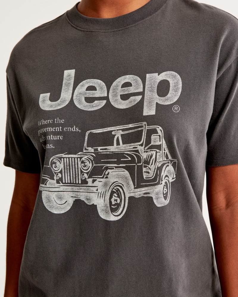 Oversized Jeep Graphic Tee | Abercrombie & Fitch (US)