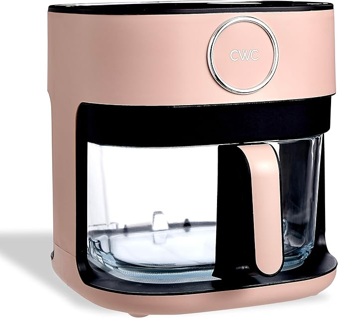 COOK WITH COLOR 1400W 5.5Qt Digital Kitchen Air Fryer with Glass Basket, 8 Presets Healthy Cookin... | Amazon (US)