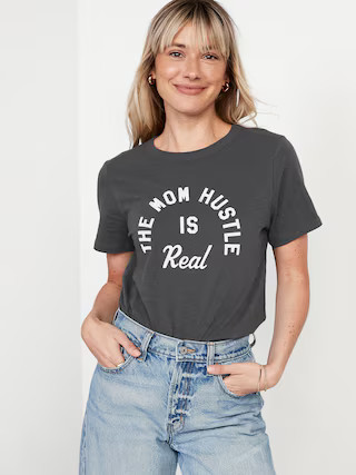 EveryWear Slub-Knit Graphic T-Shirt for Women | Old Navy (US)