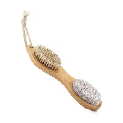 Dermasuri 4-in-1 Exfoliating Brush for Feet: Wooden Foot File, Pumice Stone | Target
