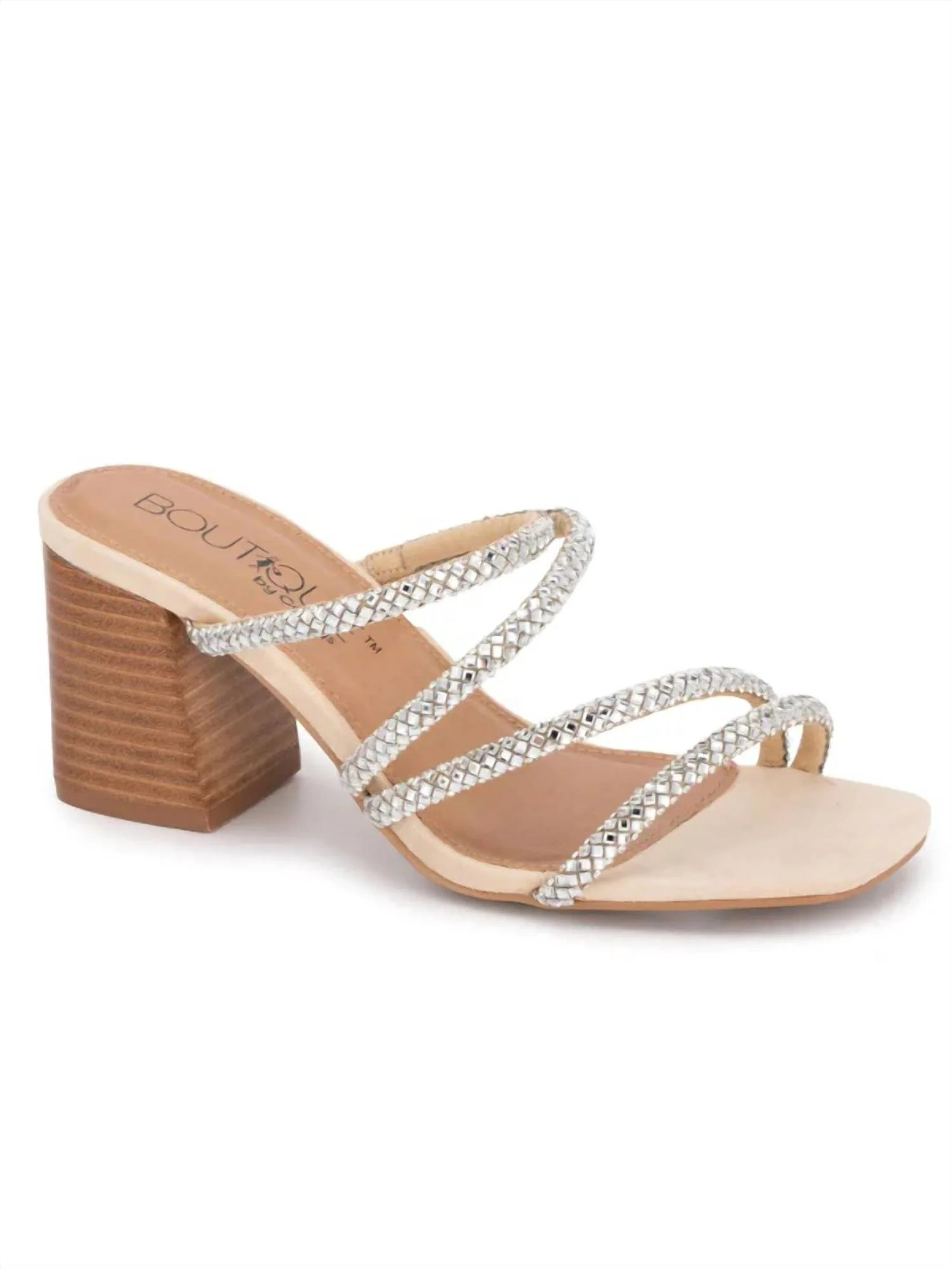 Women's Clear Jewels Sandals In Silver | Shop Simon