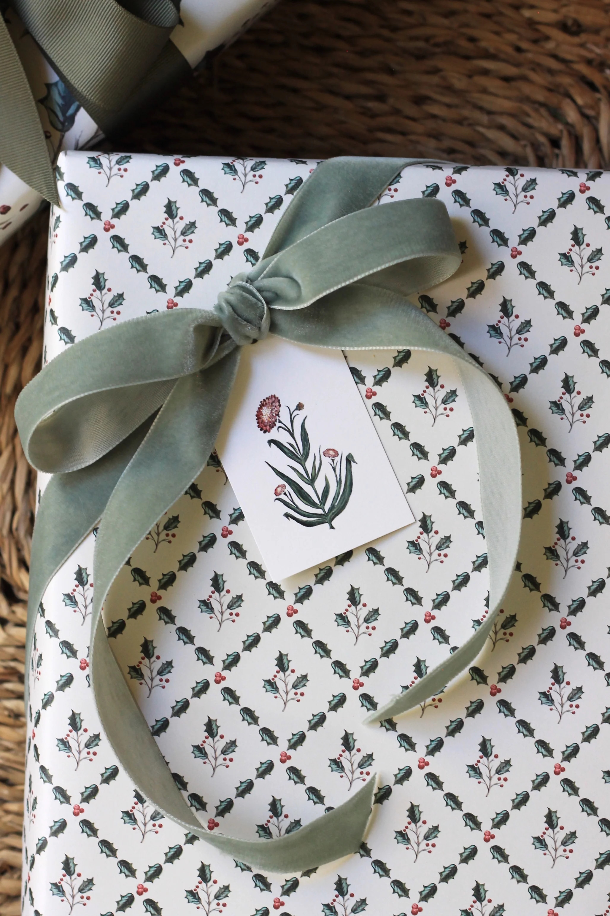 JSH + Whittney Parkinson Holly Trellis Wrapping Papers - 4 sheets | JSH Home Essentials