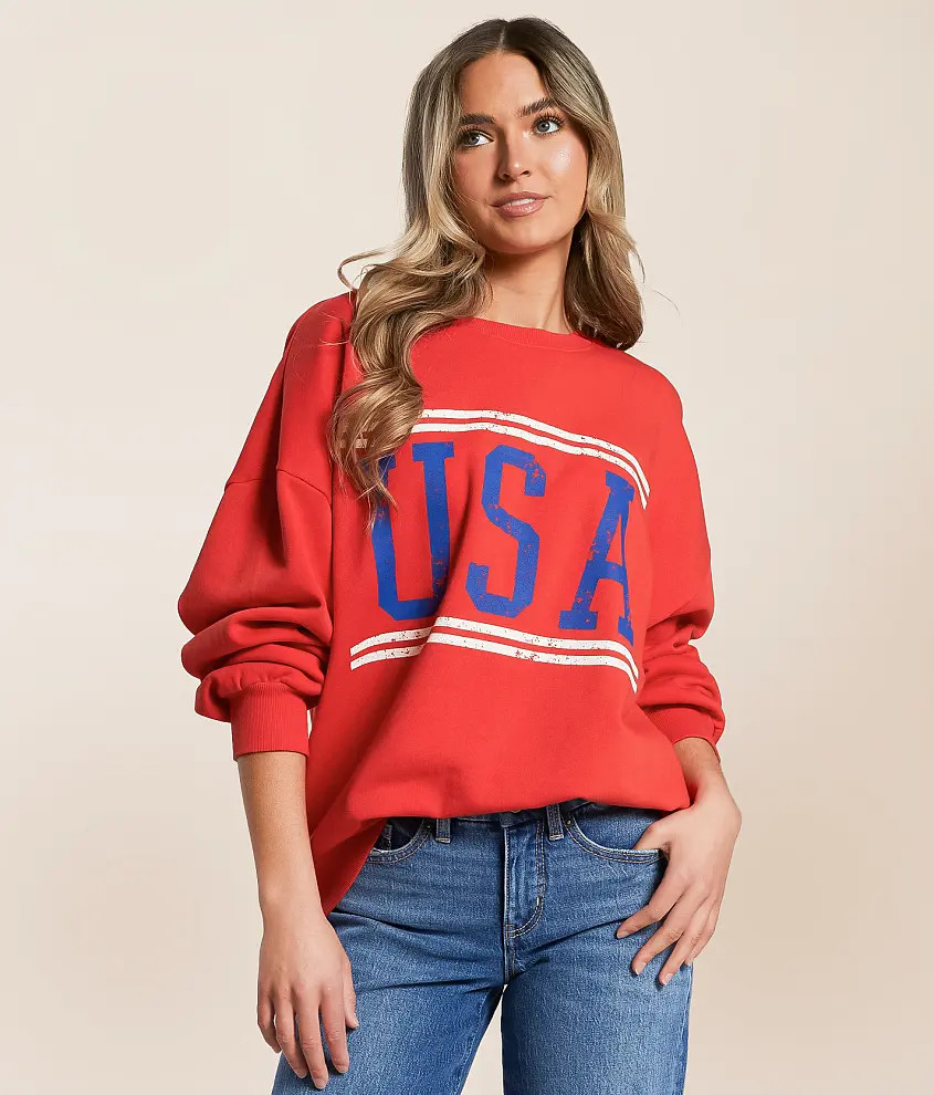 USA Oversized Pullover | Buckle