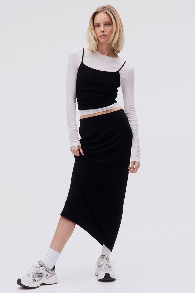 Jersey Pencil Skirt - Black - Ladies | H&M US | H&M (US + CA)