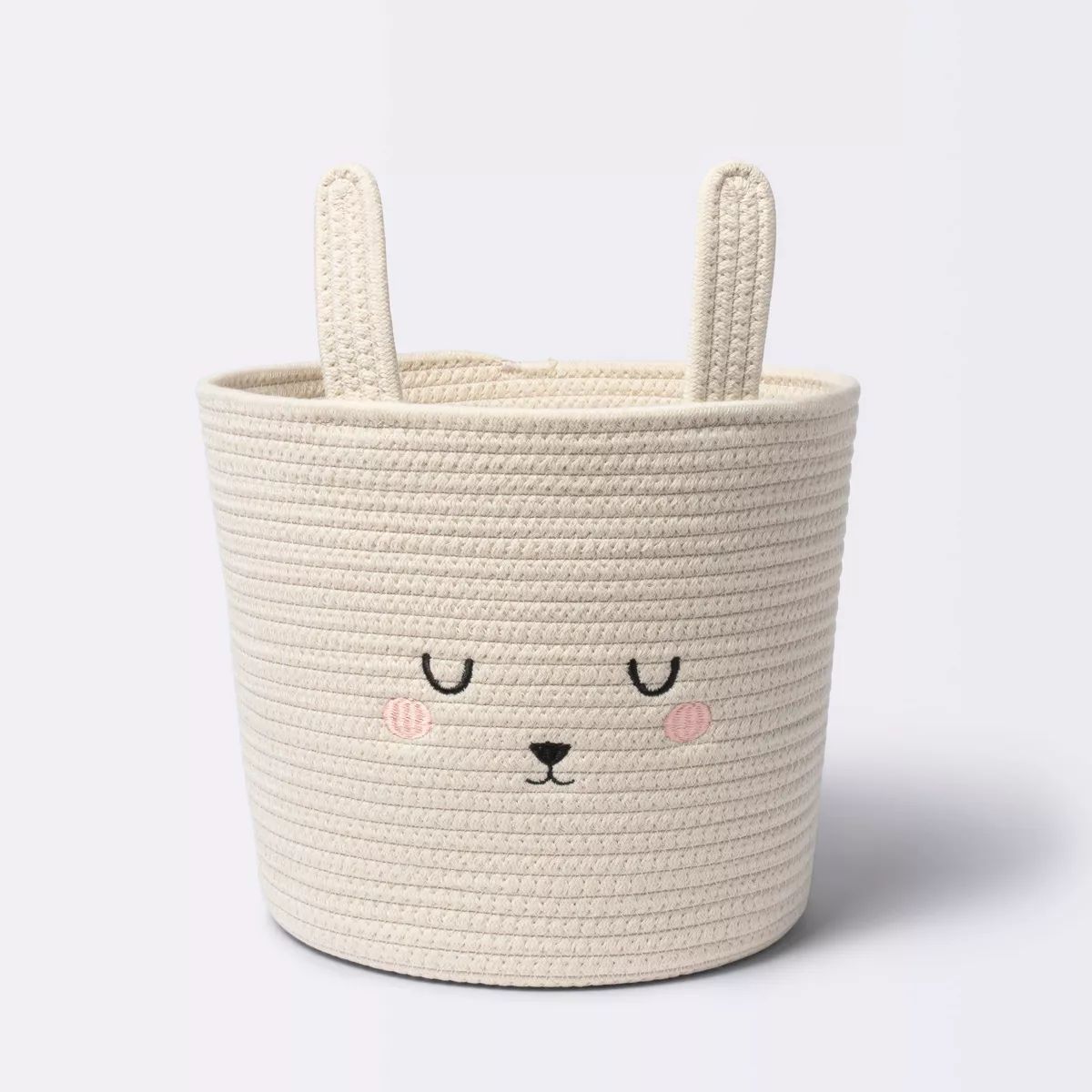 Coiled Rope Forest Animal Medium Round Storage Basket - Rabbit - Cloud Island™ | Target