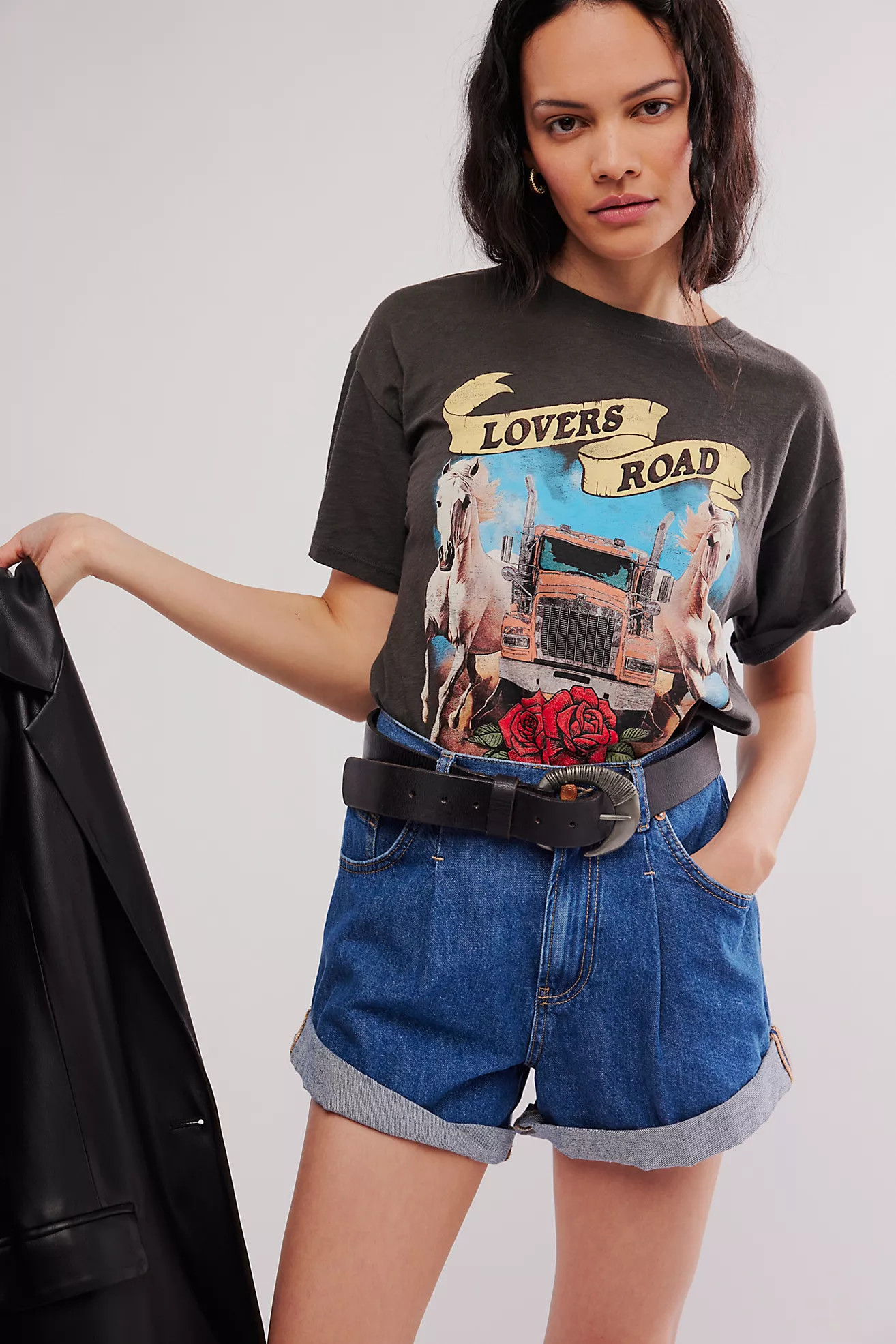 Lovers Road Biker Tee | Free People (Global - UK&FR Excluded)