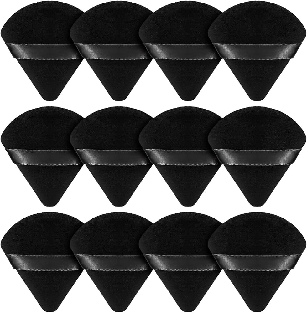 BEAKEY 12pcs Powder Puffs for Face Powder Triangle Powder Puff for Loose & Cosmetic Foundation, M... | Amazon (US)