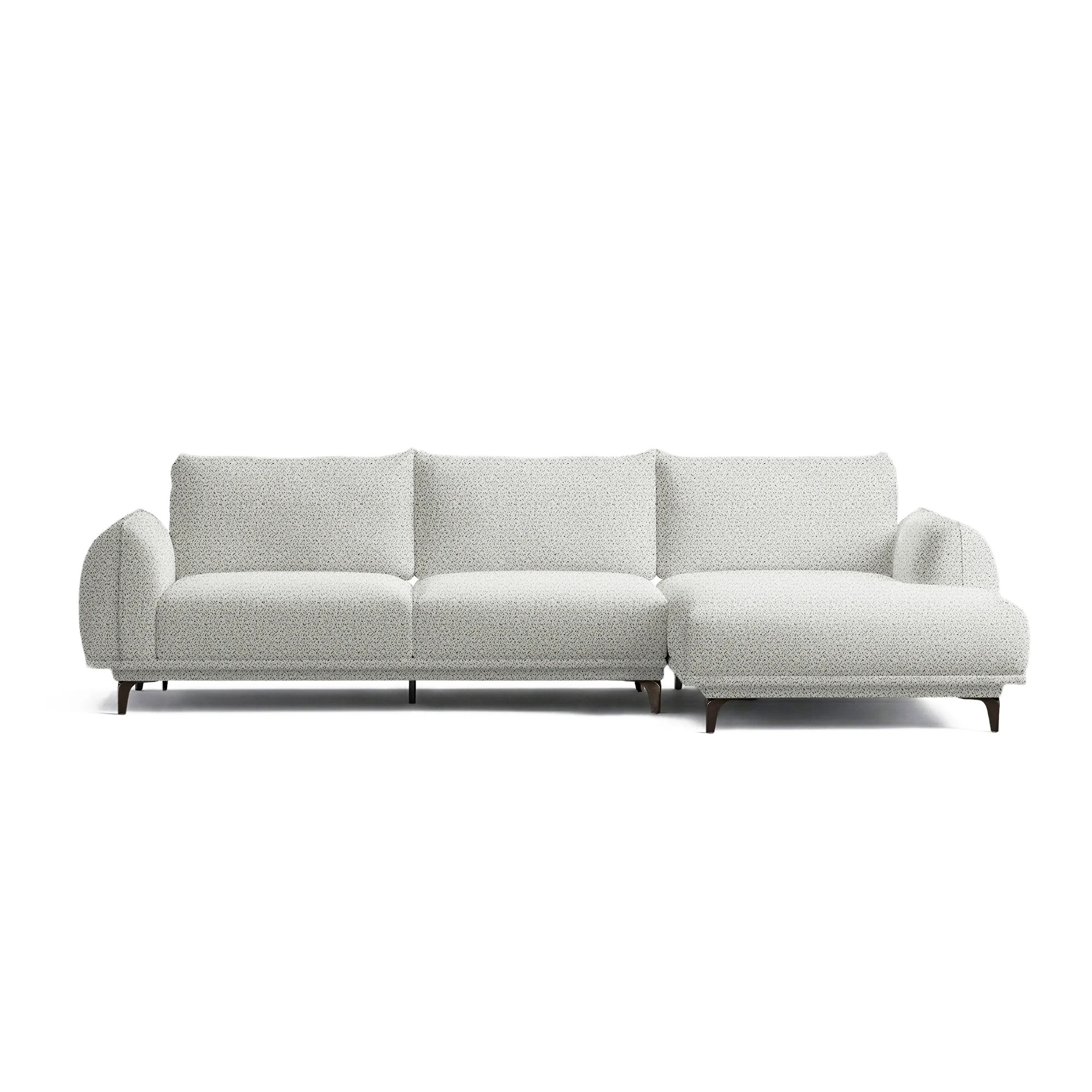 Felino 125" Modern Sectional Sofa with Adjustable Backrests, Left/Right Facing | Wayfair North America